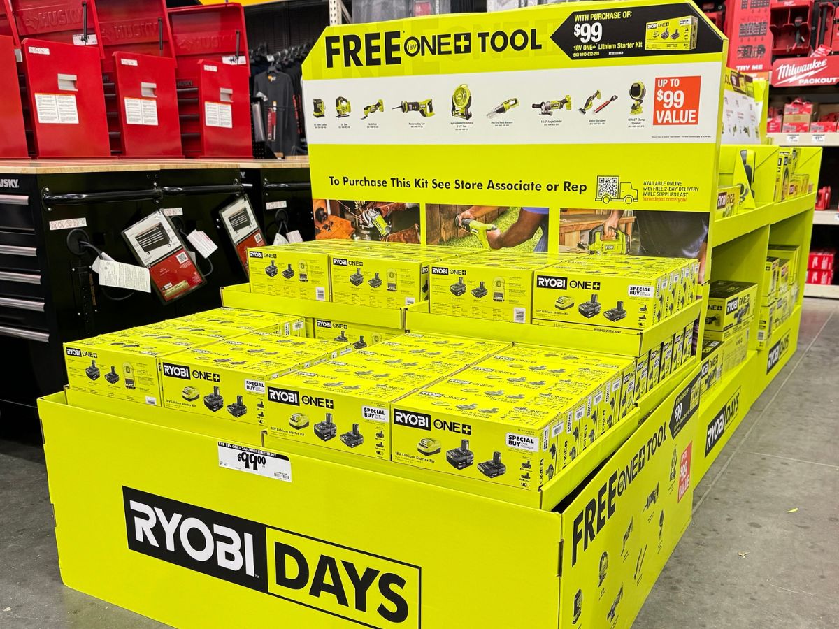 BOGO Free Power Tools on HomeDepot.online + Free Shipping | Ryobi, DeWalt & More