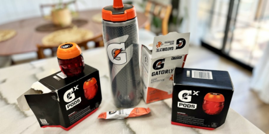 Gatorade Hydration Sticks 48-Count Bundle w/ Water Bottle & Sweat Patches Only $34 Shipped (Over $93 Value)