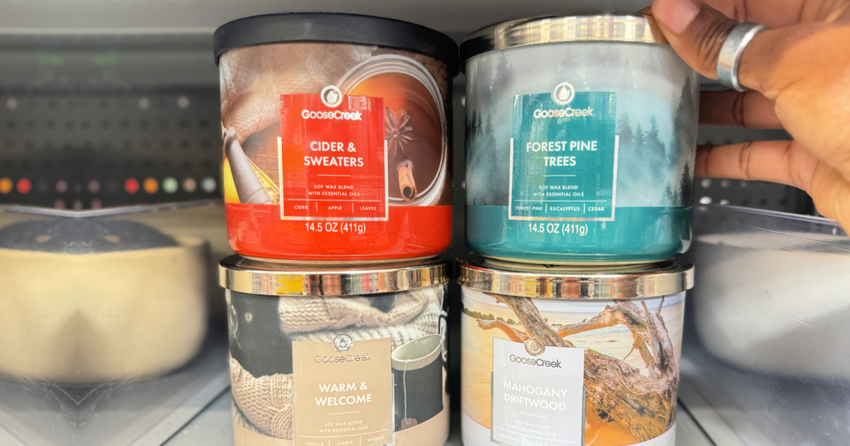 Goose Creek 3-Wick Candles Now at Walmart & Only $12.88!