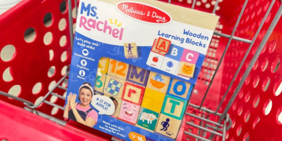 RARE Savings on Ms. Rachel Toys | Wooden Blocks, Puzzle, Learning Box, & More!