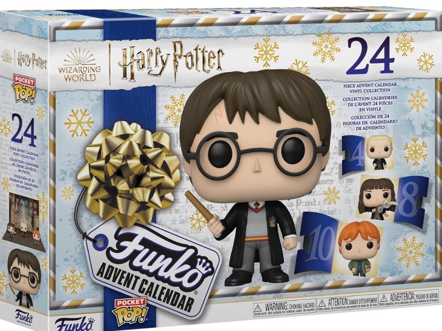 a white and blue box for Funko Pop! Advent Calendar: Harry Potter