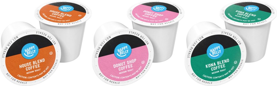 6 Happy Belly K-Cups in various flavors