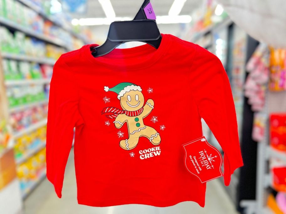 Holiday Time Christmas Toddler Graphic Tee Cookie Crew