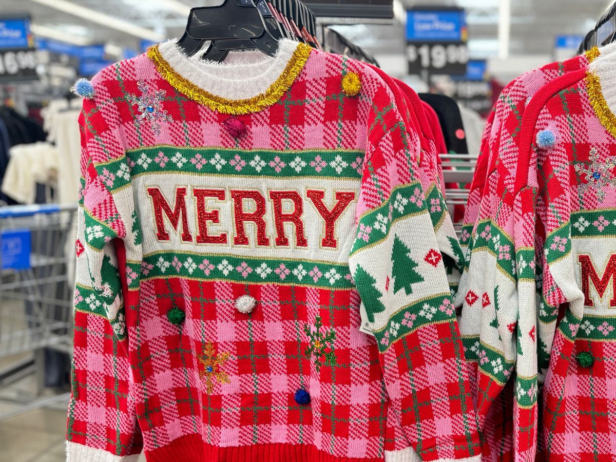 New Ugly Christmas Sweaters & Cardigans at Walmart – Festive Finds for Just $22.98!