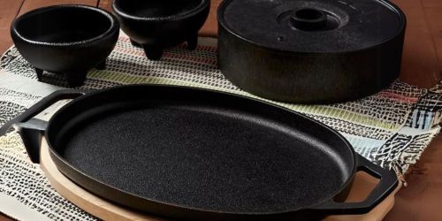 Cast Iron Fajita Pan & Accessories Set JUST $19.99 on Macys.online (Reg. $62)