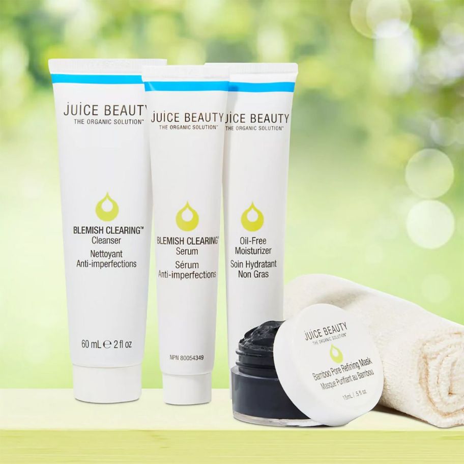 Juice Beauty Blemish Clearing best sellers kit stock image