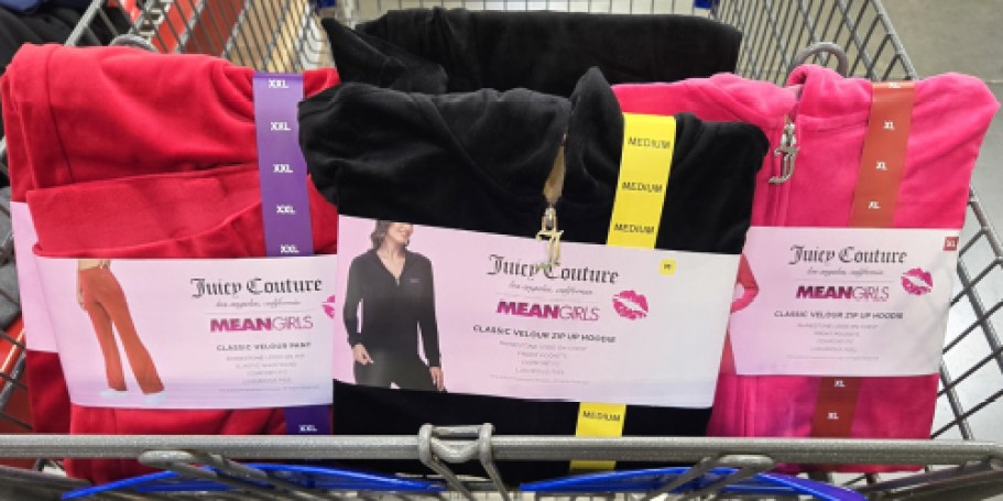 Juicy Couture Mean Girls Velour Sweatshirts & Pants Available at Sam’s Club