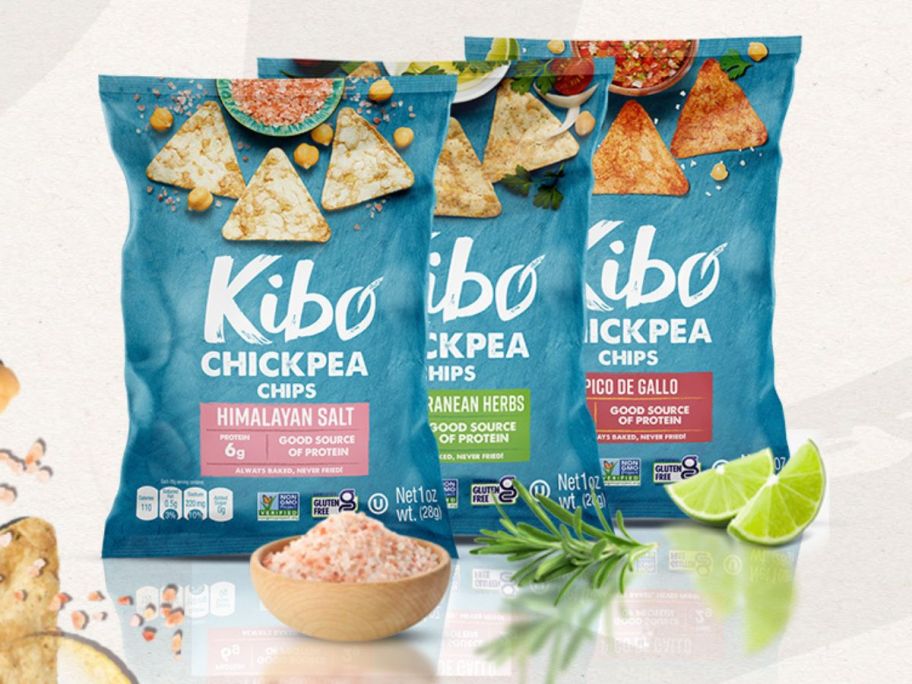 Kibo Chickpea Chips Variety