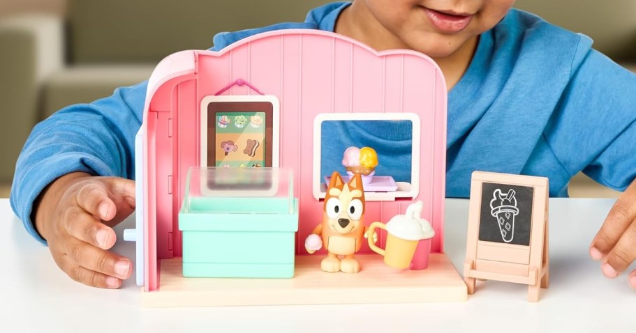 Bluey Mini Playsets Only $8.99 Shipped | Cute Ice Cream Shop or Farmer’s Market!