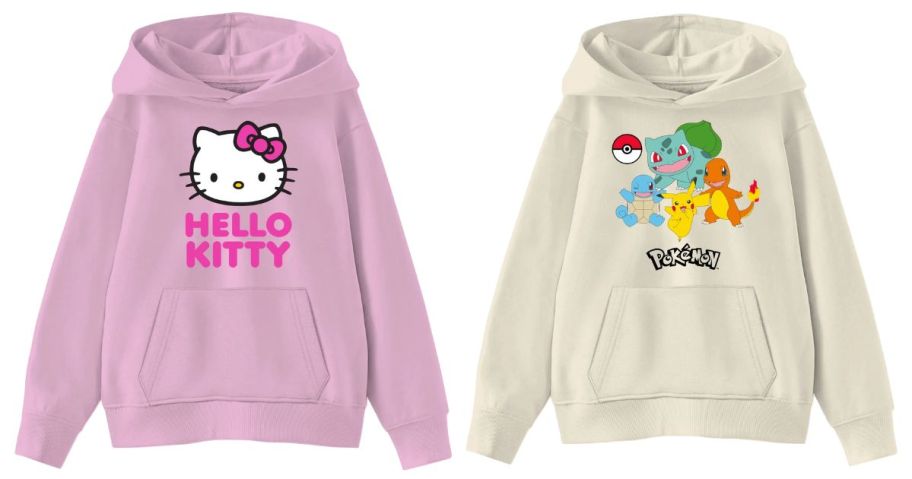 Kids License Graphic Long Sleeve Fleece Hoodie stock images