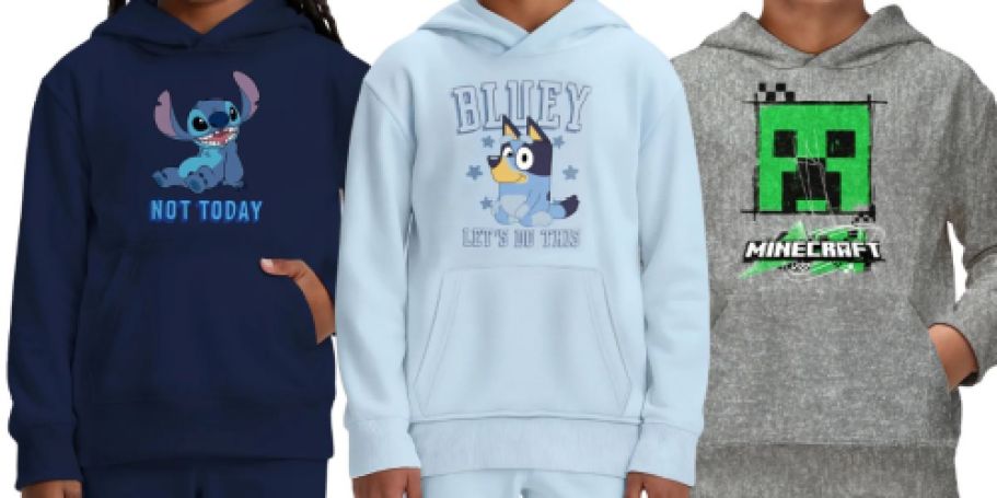 Kids Character Hoodies Only $8 on Walmart.online (Reg. $12) | Hello Kitty, Pokemon, Spiderman, & More!