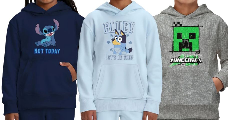 Kids Character Hoodies Only $8 on Walmart.online (Reg. $12) | Hello Kitty, Pokemon, Spiderman, & More!