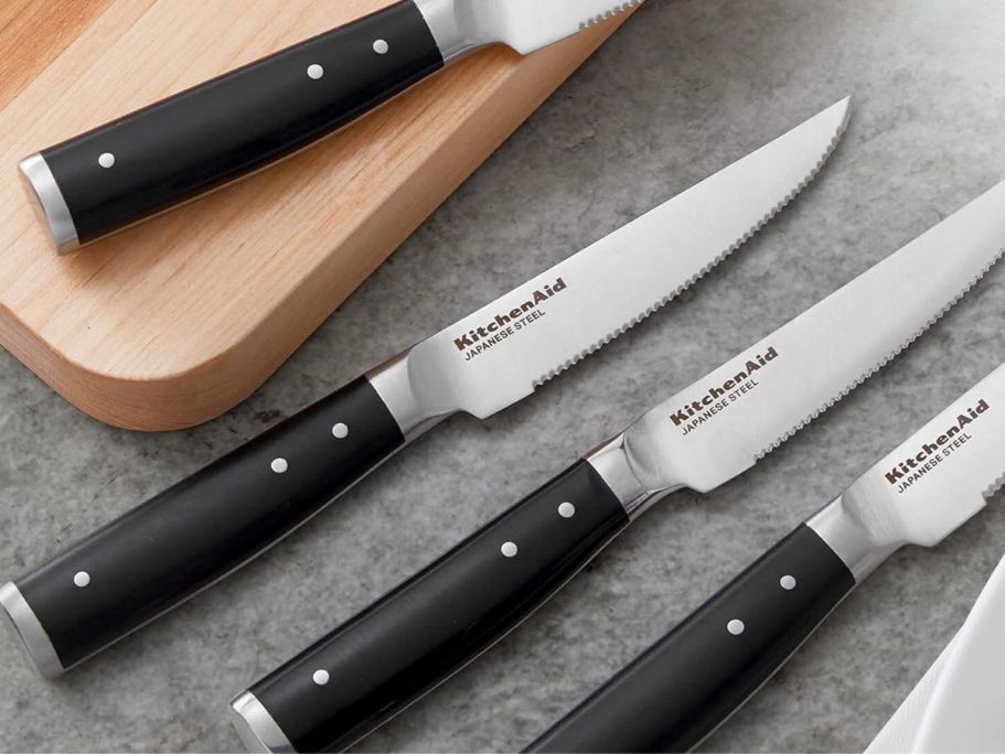 KitchenAid Gourmet 4-Piece Steak Knife Set Just $16.99 on Amazon (Reg. $40)