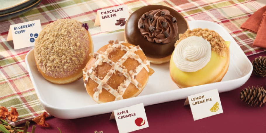 NEW Krispy Kreme Thanksgiving Pie Doughnut Collection