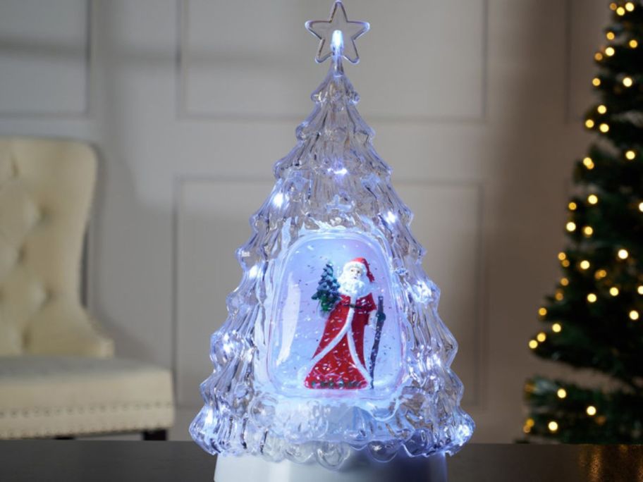 LED Clear Tree Santa-2