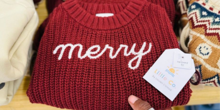 65% Off Little Co. by Lauren Conrad on Kohls.online | Holiday Sweaters from $11.52 (Reg. $32)