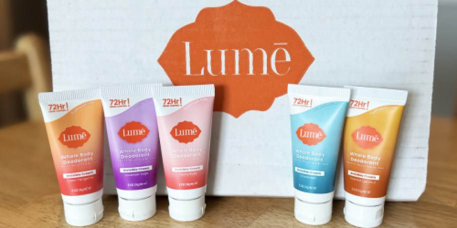 Highly-Rated Lume Whole Body Deodorant 5-Piece Sampler Set Only $20.99 Shipped on Amazon