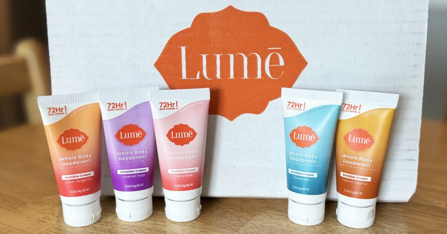 Lume Whole Body Deodorant 5-Piece Sampler Set Only $17.54 Shipped on Amazon (Reg. $25)