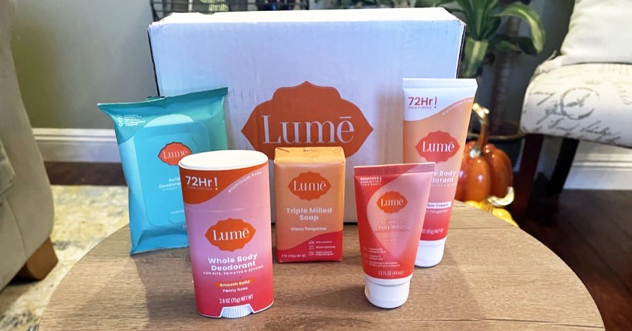 Lume Whole Body Deodorant 5-Piece Starter Set Just $19 Shipped on Amazon (Reg. $32)