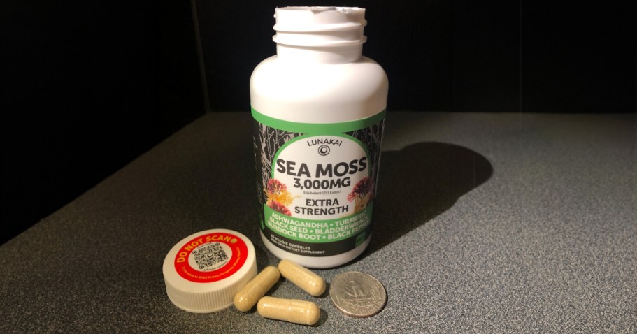 Lunakai Sea Moss 60-Count Capsules Only $9.72 Shipped on Amazon (Reg. $32)