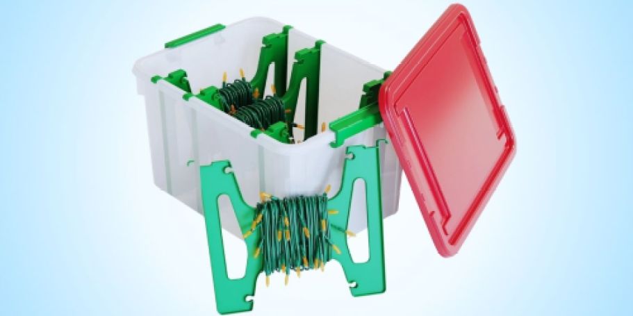 Mainstays Light Storage Box Only $6.42 on Walmart.online – Keeps Christmas Lights Organized!