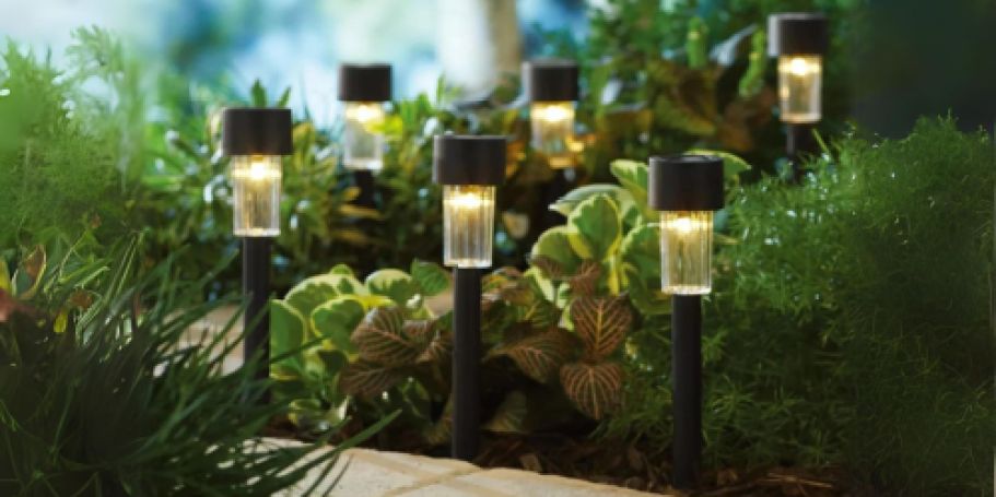 Outdoor LED Solar Lights 6-Pack Only $4.98 on Walmart.online – Just 83¢ Each!