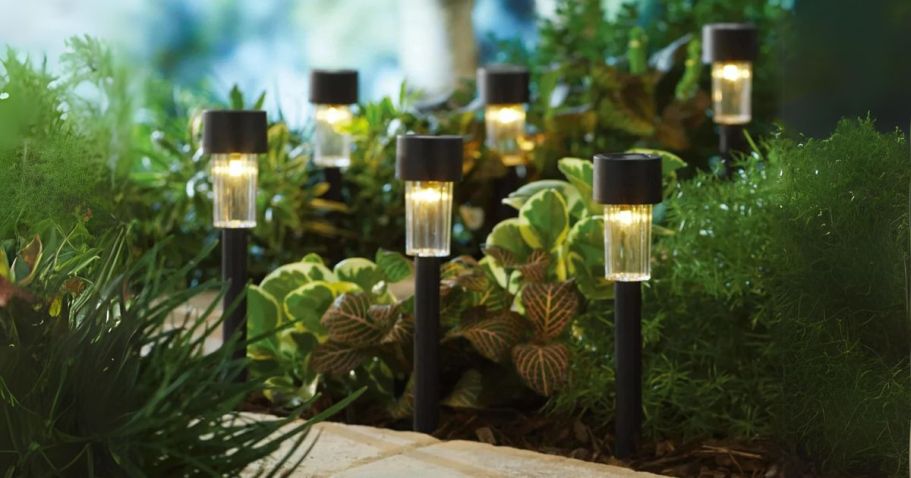 Outdoor LED Solar Lights 6-Pack Only $4.98 on Walmart.online – Just 83¢ Each!