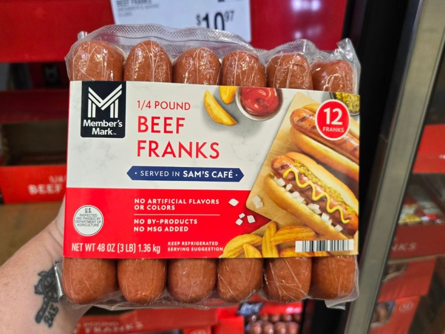 Member's Mark 1/4 Pound Beef Franks 12-count 