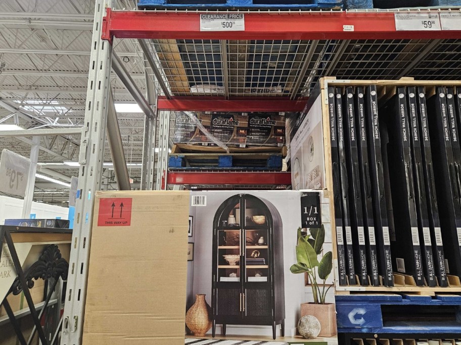 Member's Mark Enzo Bookcase Storage Cabinet w/ Rattan Doors on sale at sam's club