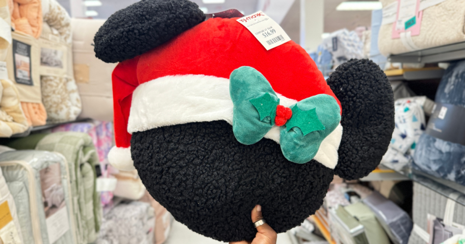 Minnie Mouse Christmas Pillow at TJMaxx