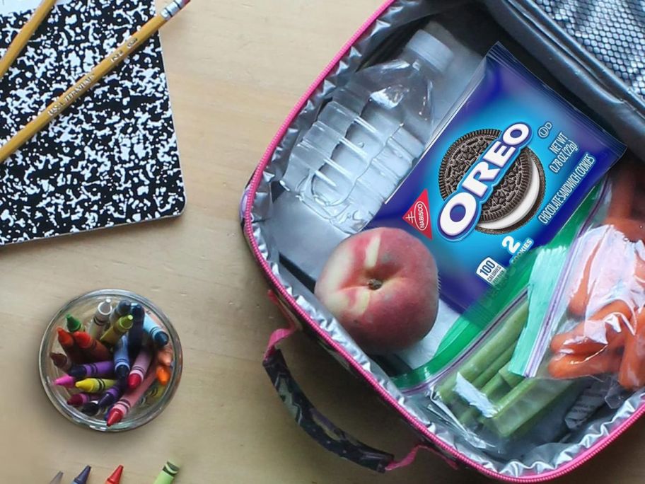 oreo 2pack snack pack in lunchbox