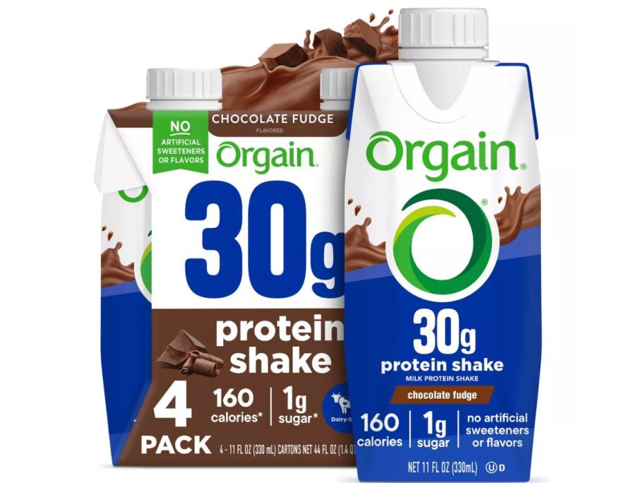 Orgain 30 Chocolate Shake 4-Pack