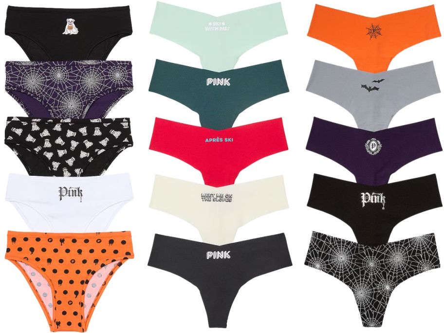 PINK Panties Halloween & Holiday 5-Pack