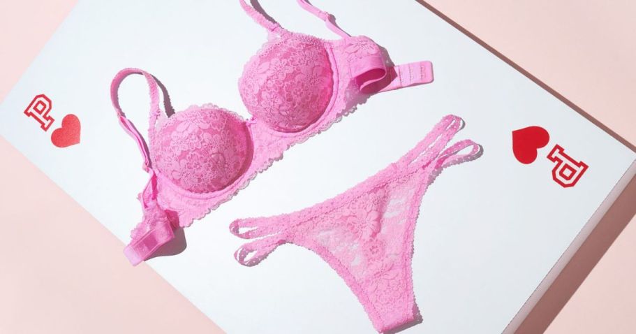 40% Off Victoria’s Secret & Pink = PINK Bra AND Panty for Just $20.97 (Reg. $48 Value)