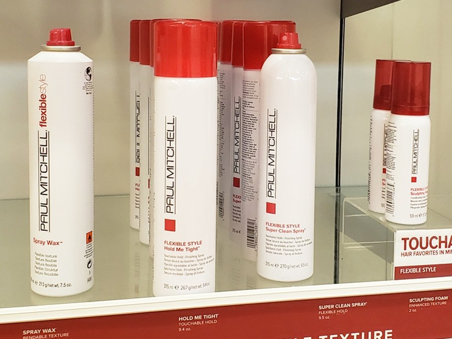 Paul Mitchell Hair Sprays on store shelf