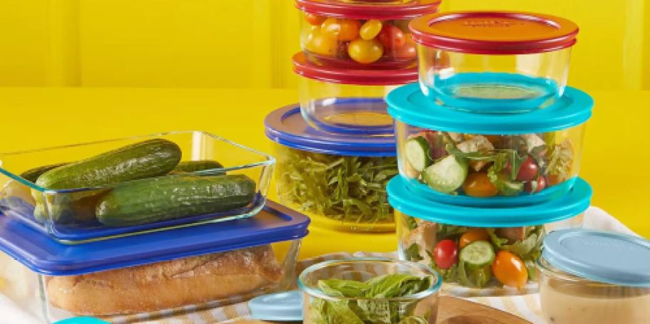 Pyrex 22-Piece Glass Food Storage Set from $23.99 on Kohls.online (Reg. $60)