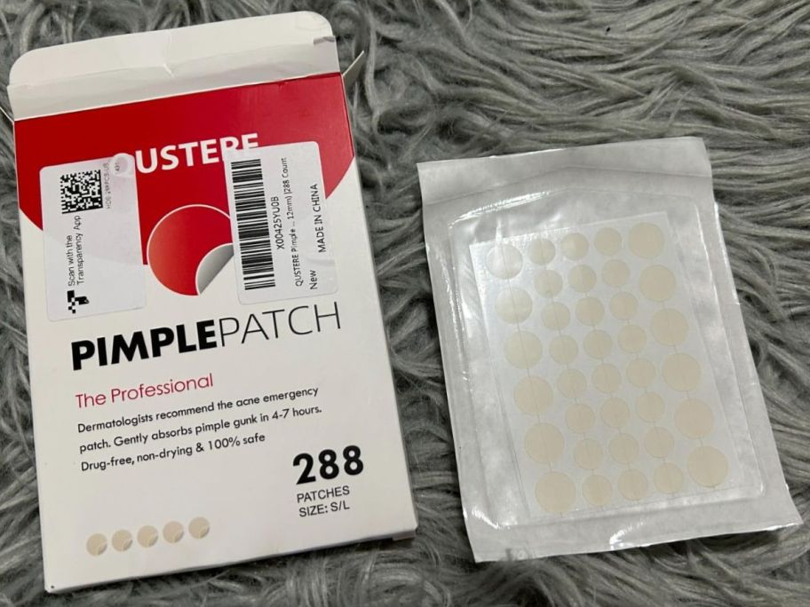 A box of Qustere Pimple Patches