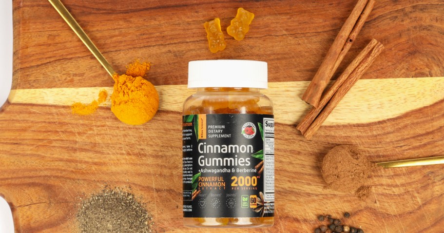 Raw Science Cinnamon Gummies 60-Count Just $12 Shipped on Amazon (Supports Blood Sugar Levels)