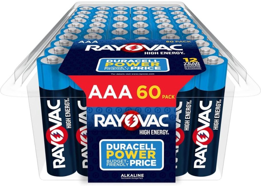 Rayovac AAA Batteries 60-Pack stock image