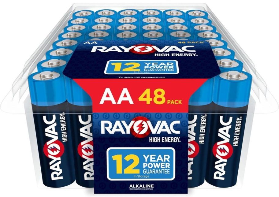 Rayovac High Energy AA Batteries 48-Pack stock image