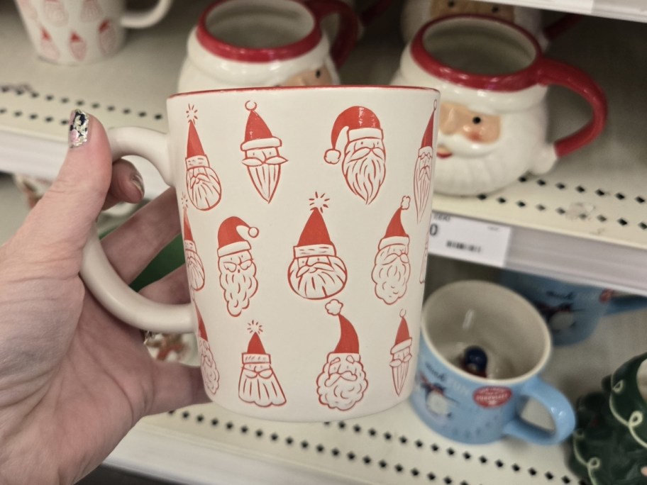 Wondershop 16oz Christmas Stoneware Santa's Favorite Mug