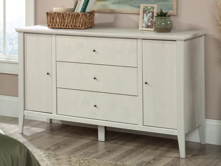 Sauder Larkin Dresser in bedroom