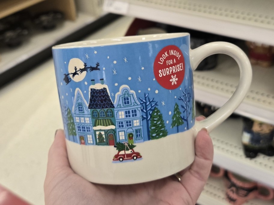 Wondershop 14.5oz Christmas Houses/Snowflake Mug