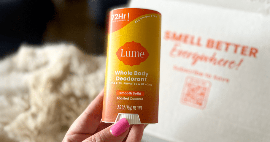 Lume Whole Body Deodorant 5-Pack ONLY $50 Shipped ($75 Value) – Just $10 Per Stick!