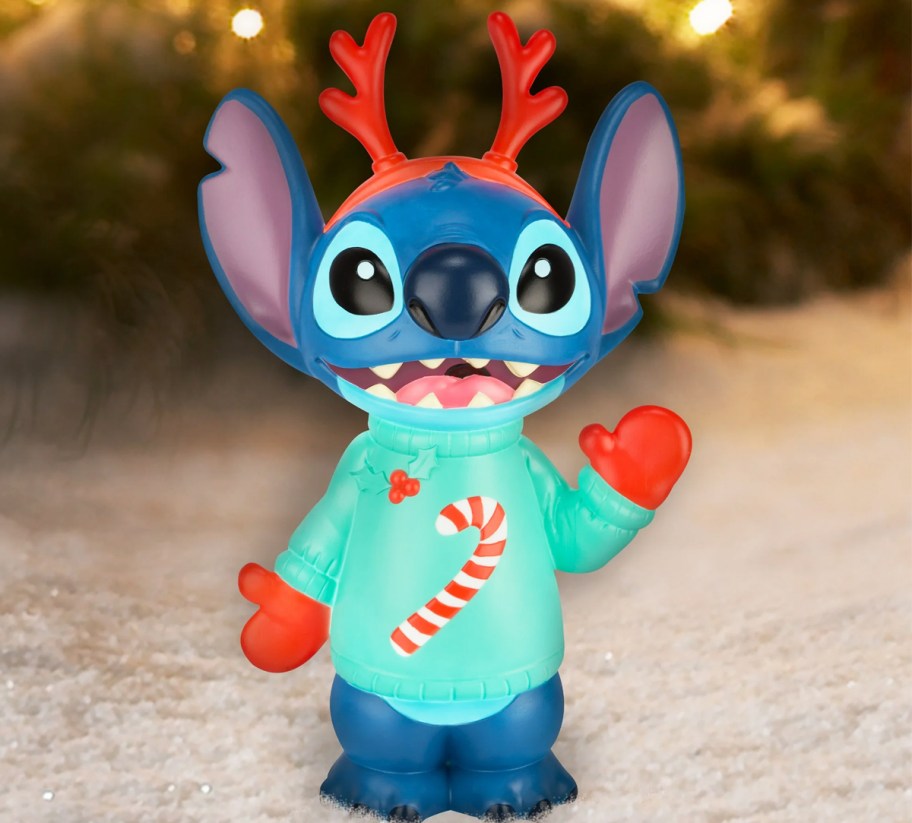 stitch in a christmas sweater blow mold