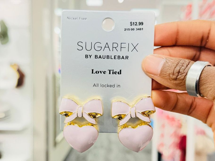 Sugarfix by BaubleBar Heart Tied Earrings 