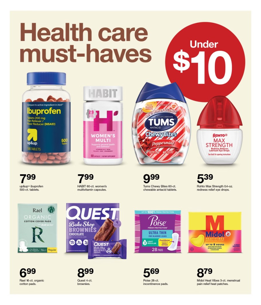 page from Target ad