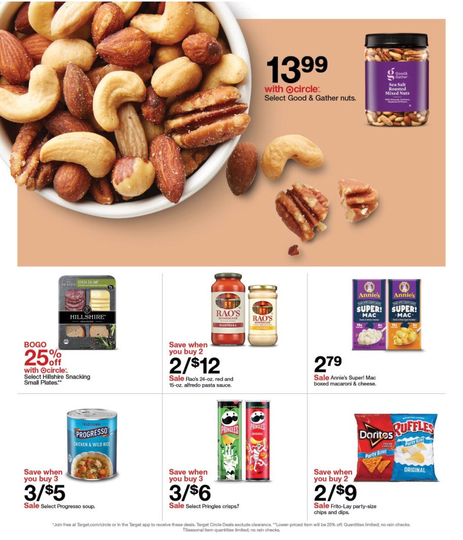 page from Target ad