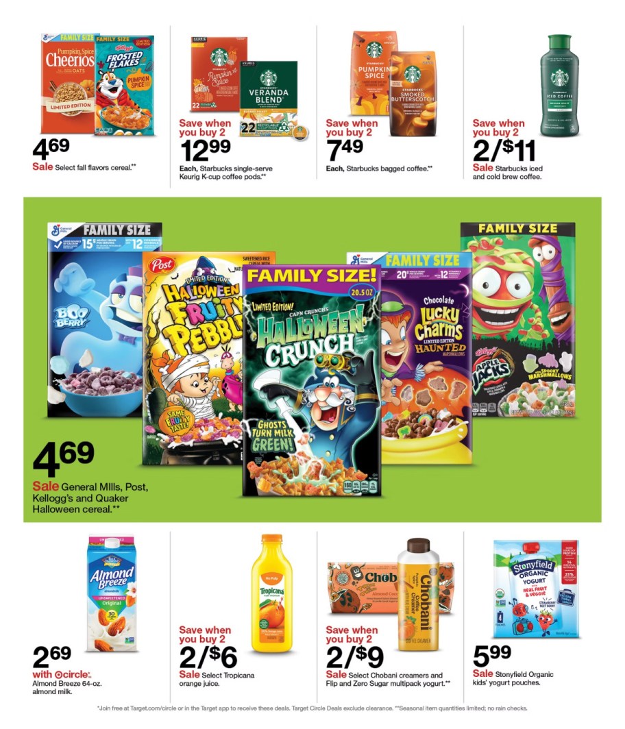 page from Target ad