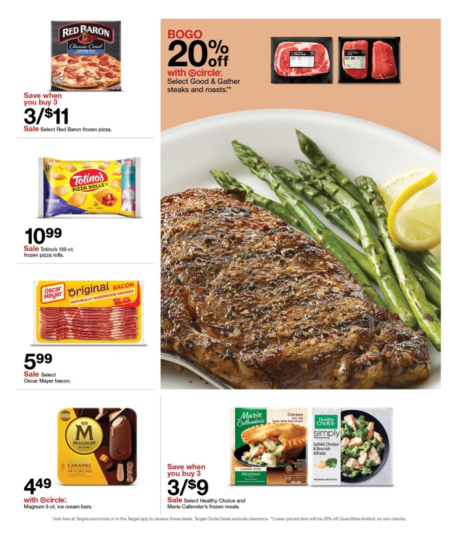 page from Target ad